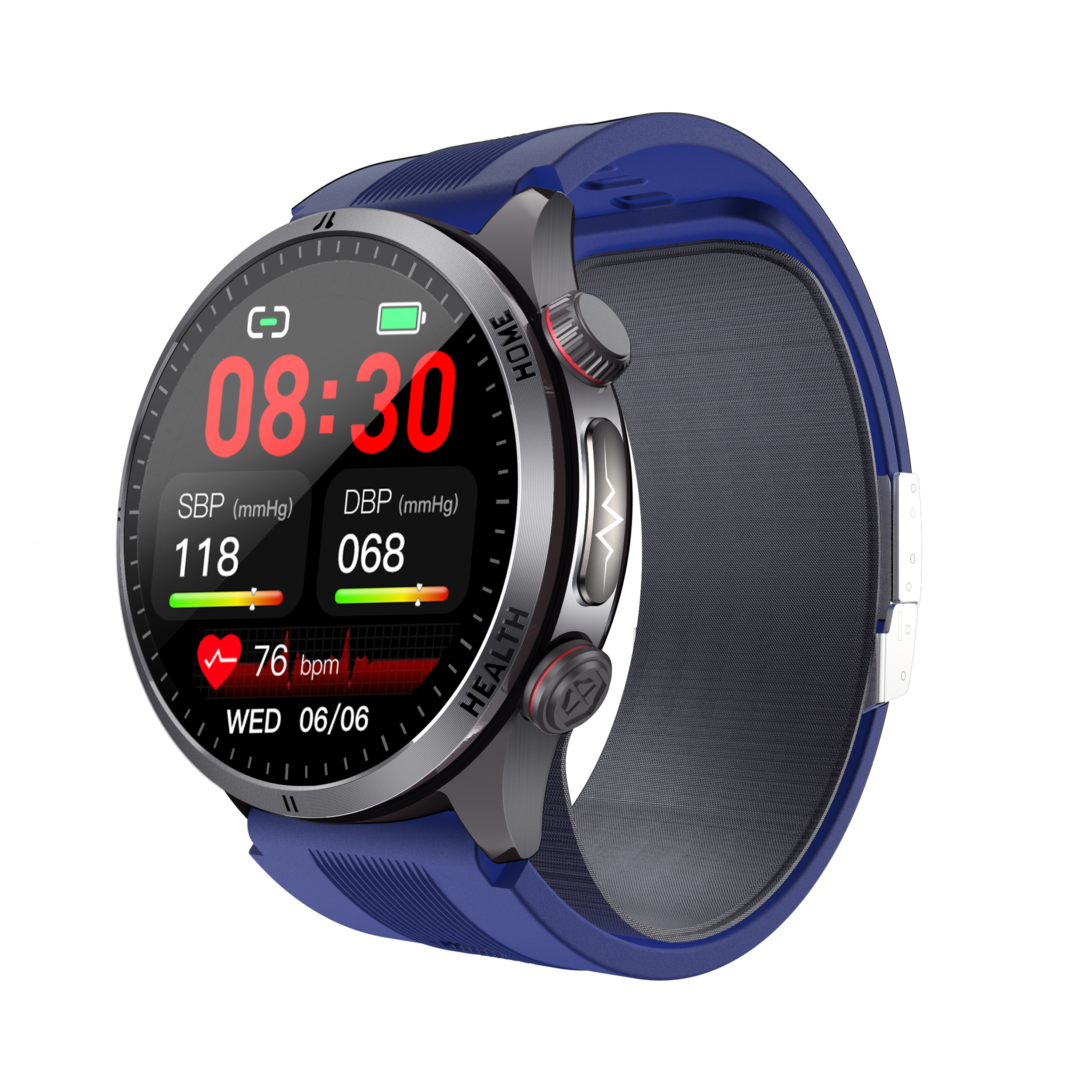 New smartwatch S26 Air pump+airbag true blood pressure accurate test,Bluetooth call,ECG electrocardiogram,blood sugar, uric acid, blood lipid, body temperature, blood oxygen, sleep monitoring, breathing training ECG NFC SOS