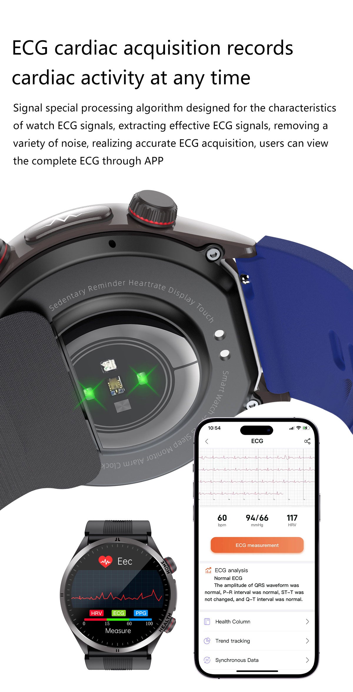 New smartwatch S26 Air pump+airbag true blood pressure accurate test,Bluetooth call,ECG electrocardiogram,blood sugar, uric acid, blood lipid, body temperature, blood oxygen, sleep monitoring, breathing training ECG NFC SOS