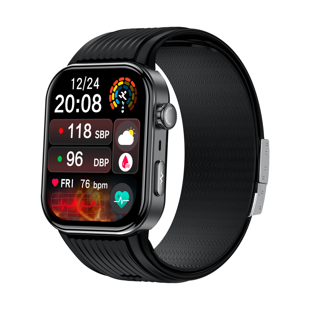 New smartwatch S191 Air pump+airbag type true blood pressure accurate test,Bluetooth call,ECG electrocardiogram,blood sugar, uric acid, blood lipid, body temperature, blood oxygen, sleep monitoring, breathing training.