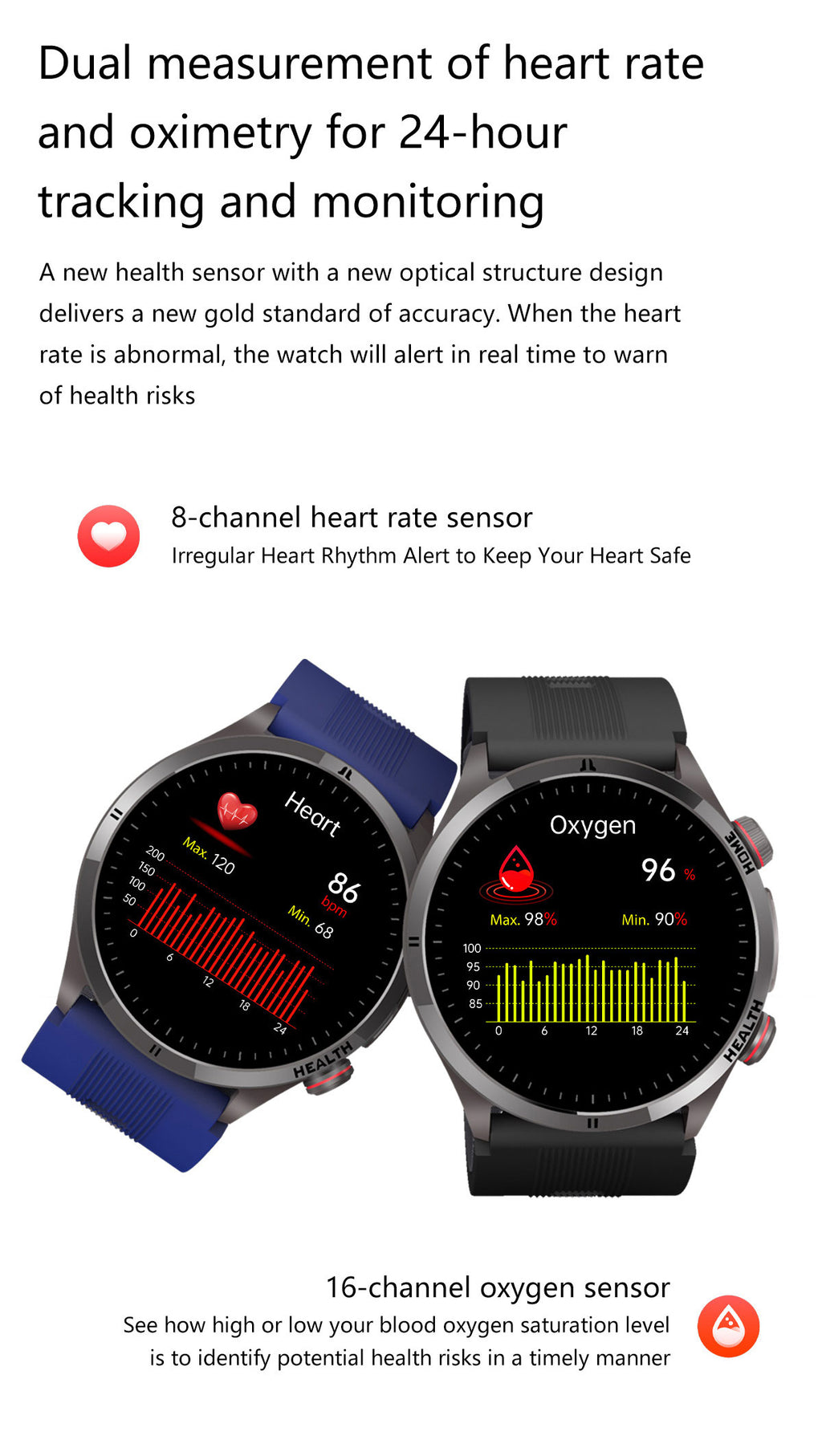 New smartwatch S26 Air pump+airbag true blood pressure accurate test,Bluetooth call,ECG electrocardiogram,blood sugar, uric acid, blood lipid, body temperature, blood oxygen, sleep monitoring, breathing training ECG NFC SOS