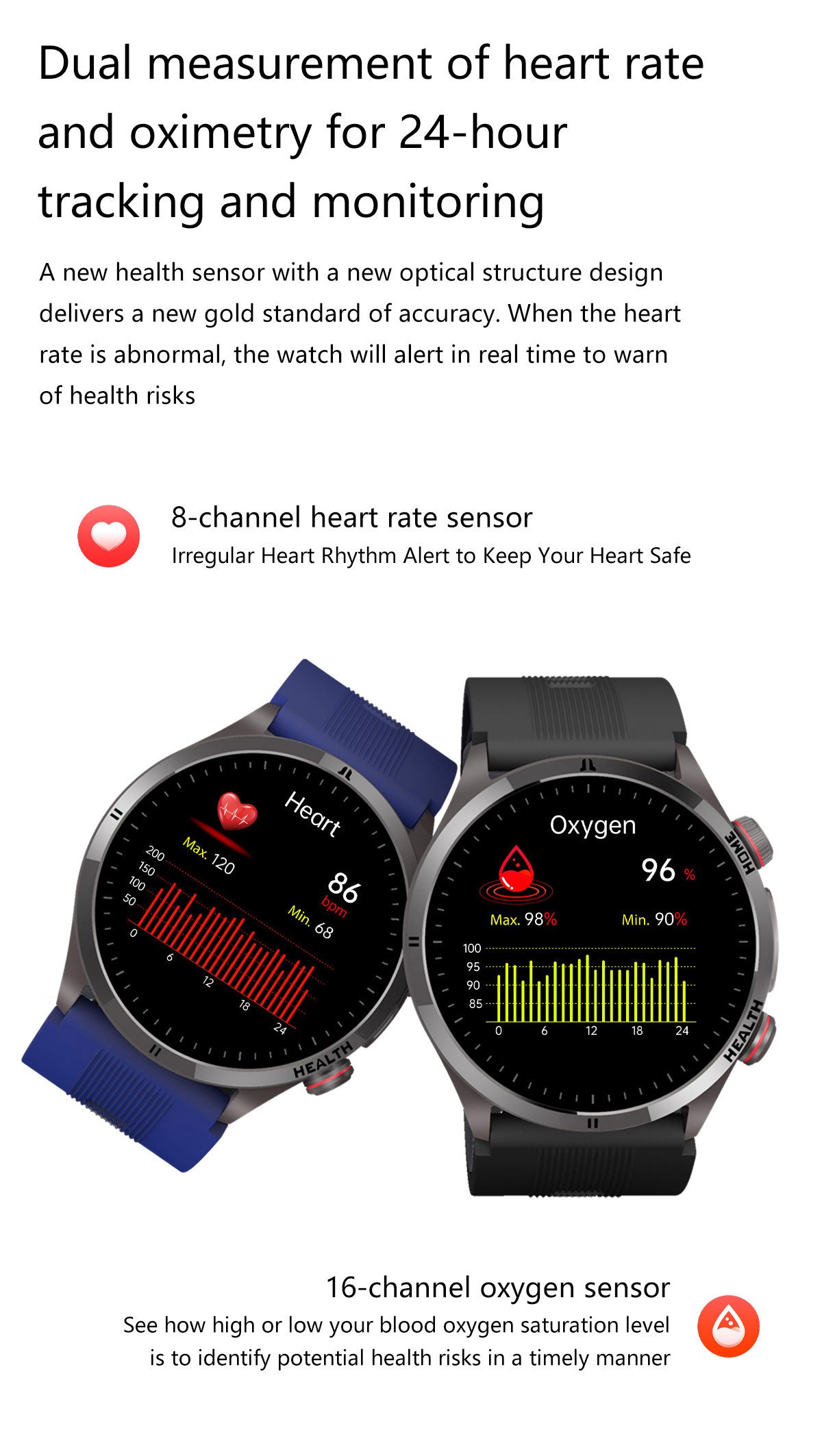 New smartwatch S26 Air pump+airbag true blood pressure accurate test,Bluetooth call,ECG electrocardiogram,blood sugar, uric acid, blood lipid, body temperature, blood oxygen, sleep monitoring, breathing training ECG NFC SOS