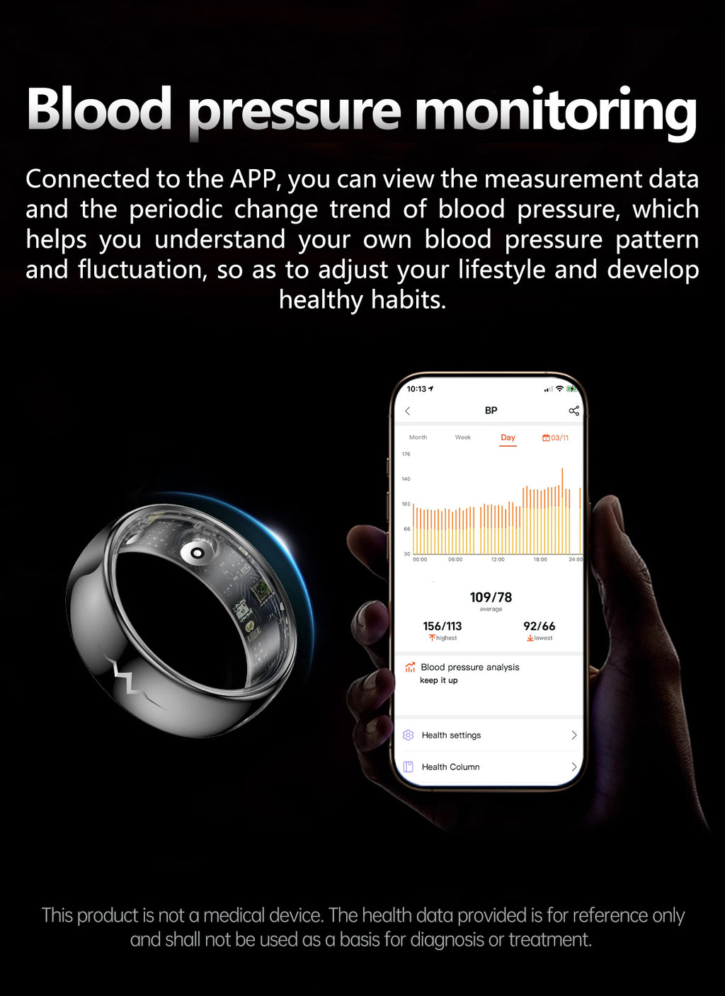 New samrt ring Q520 lover's gift ceramic material heart rate sleep blood sugar exercise monitoring hot sale！
