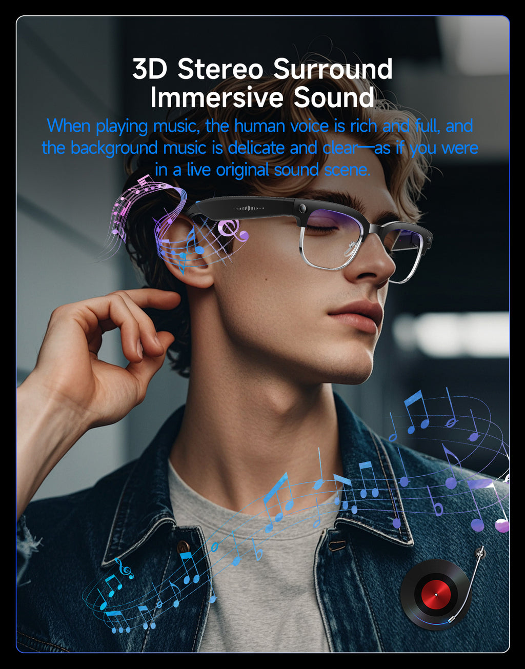 Smart glasses Photography glasses W630 AI translation Wi-Fi slide-to-touch New Fashion Arrivals.