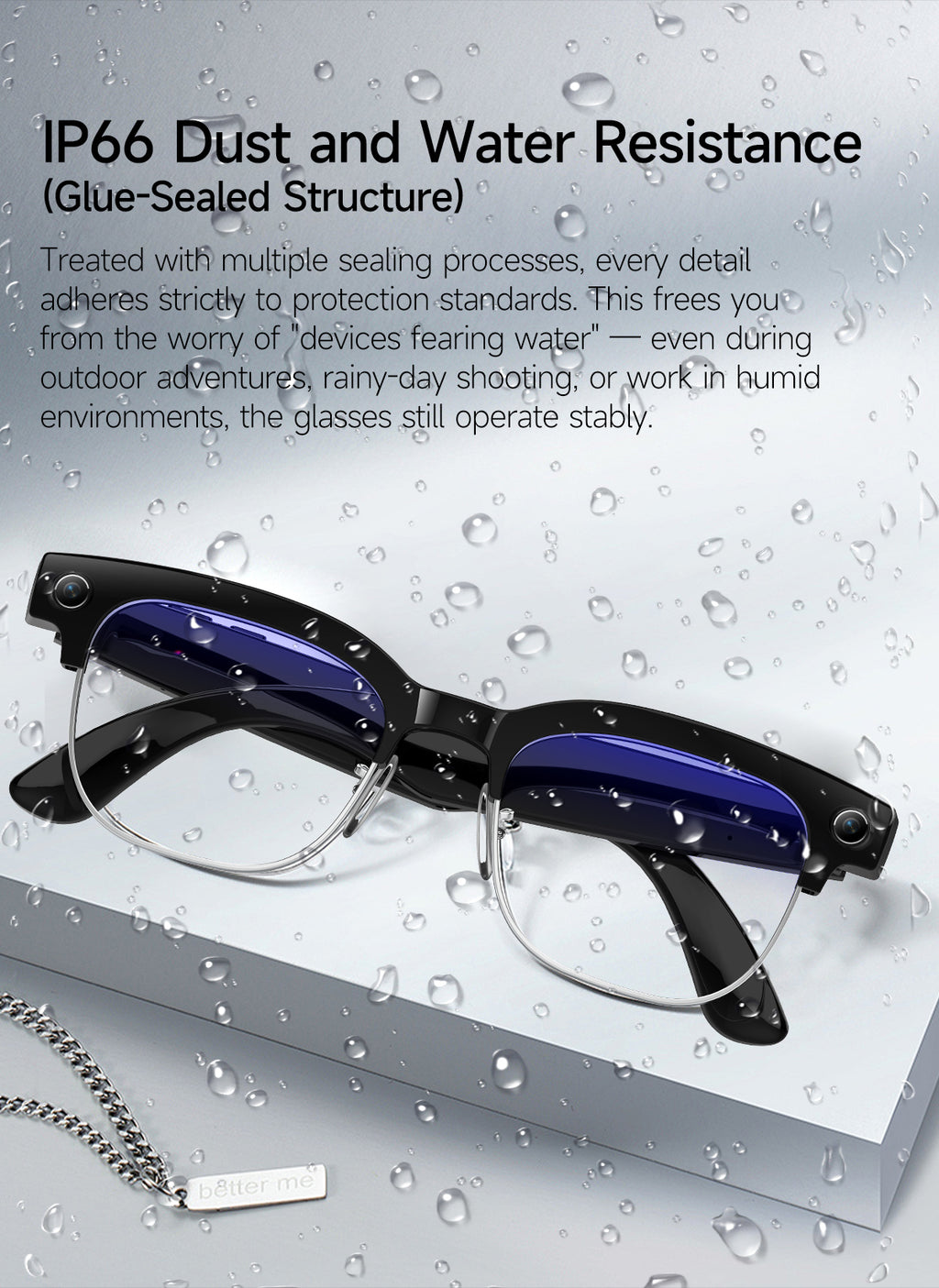 Smart glasses Photography glasses W630 AI translation Wi-Fi slide-to-touch New Fashion Arrivals.