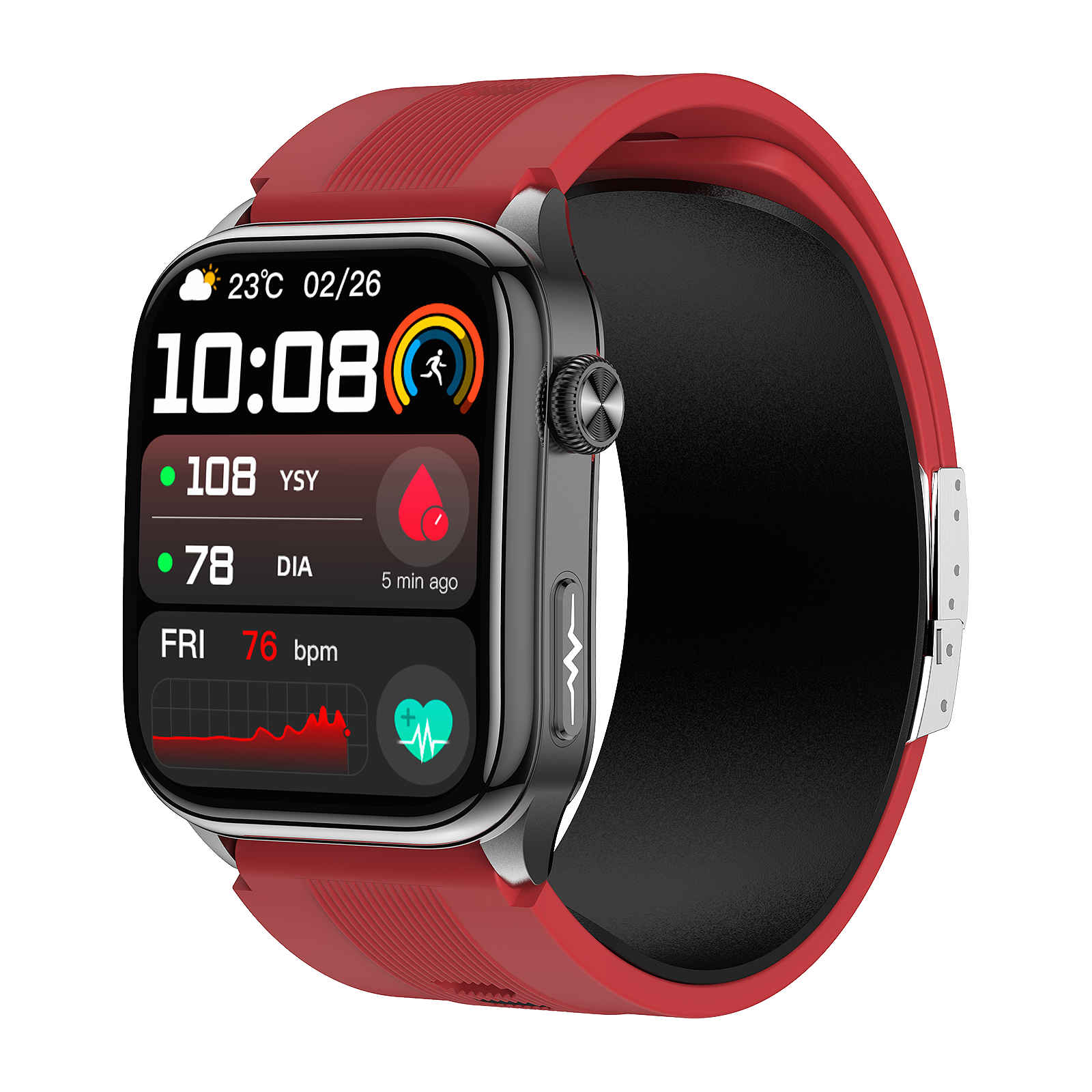 New smartwatch S101 lover's Gift,bluetooth call, health monitoring True blood pressure Air pump Blood glucose NFC ECG SOS