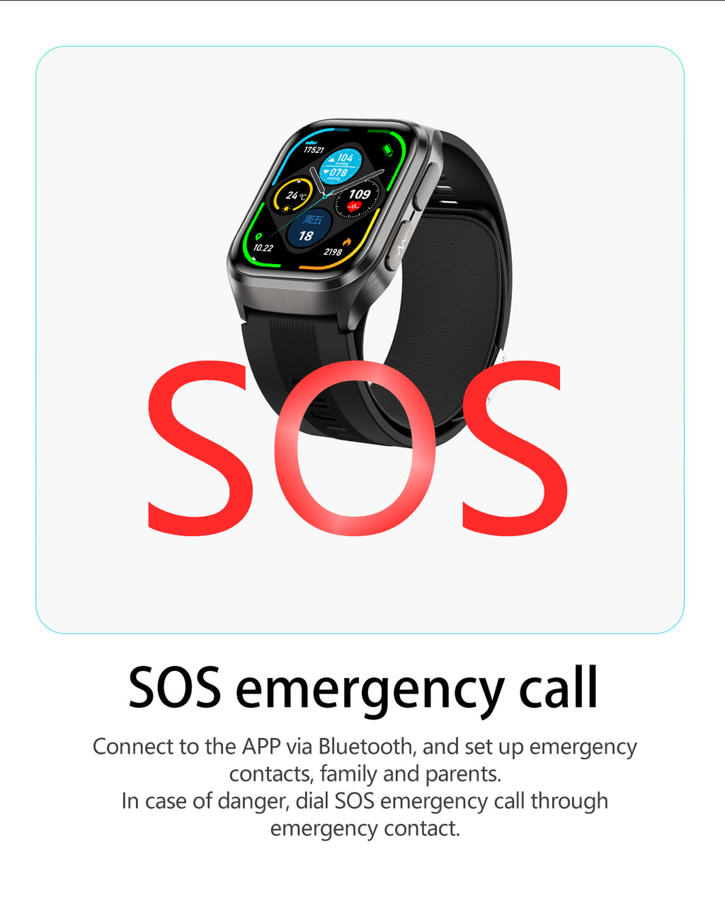 New smartwatch S17 airbag blood pressure monitoring NFC SOS ECG electrocardiogram Sport, blood sugar, uric acid, blood lipid, body temperature, blood oxygen, sleep monitoring, breathing training Lover gift