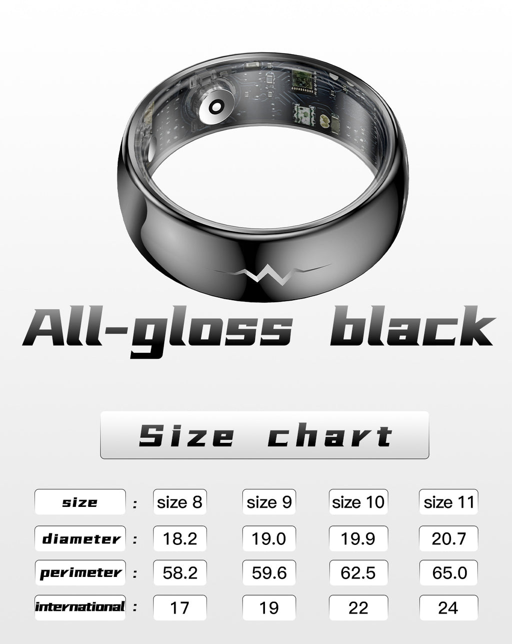 New samrt ring Q520 lover's gift ceramic material heart rate sleep blood sugar exercise monitoring hot sale！