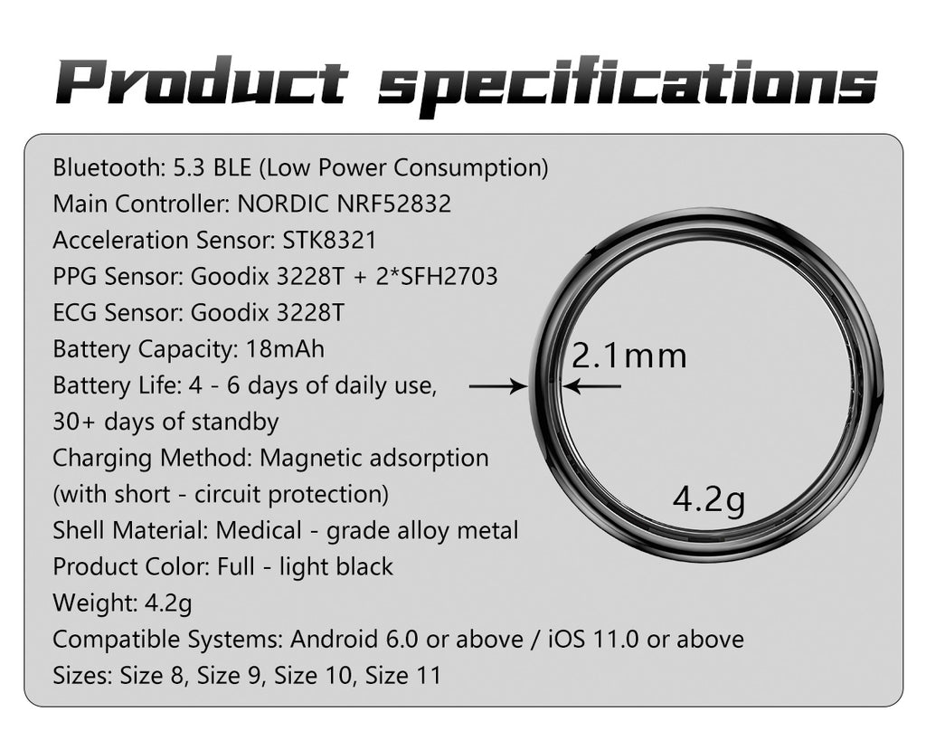 New samrt ring Q520 lover's gift ceramic material heart rate sleep blood sugar exercise monitoring hot sale！