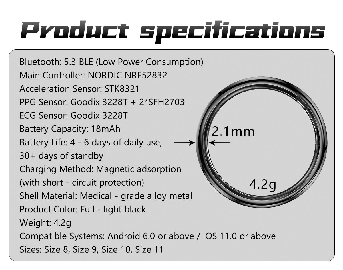 New samrt ring Q520 lover's gift ceramic material heart rate sleep blood sugar exercise monitoring hot sale！