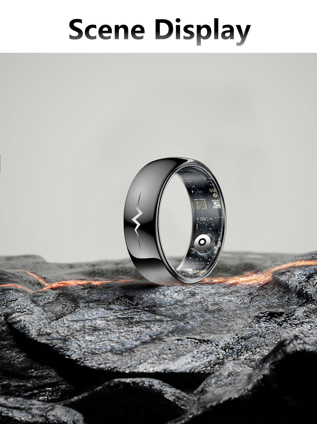New samrt ring Q520 lover's gift ceramic material heart rate sleep blood sugar exercise monitoring hot sale！