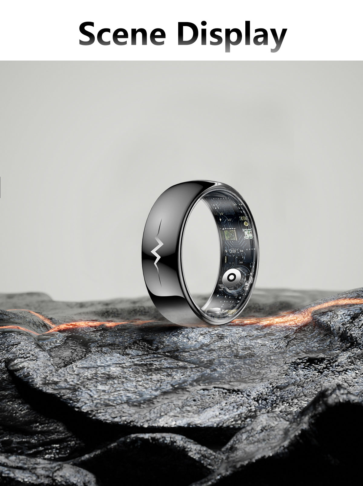 New samrt ring Q520 lover's gift ceramic material heart rate sleep blood sugar exercise monitoring hot sale！
