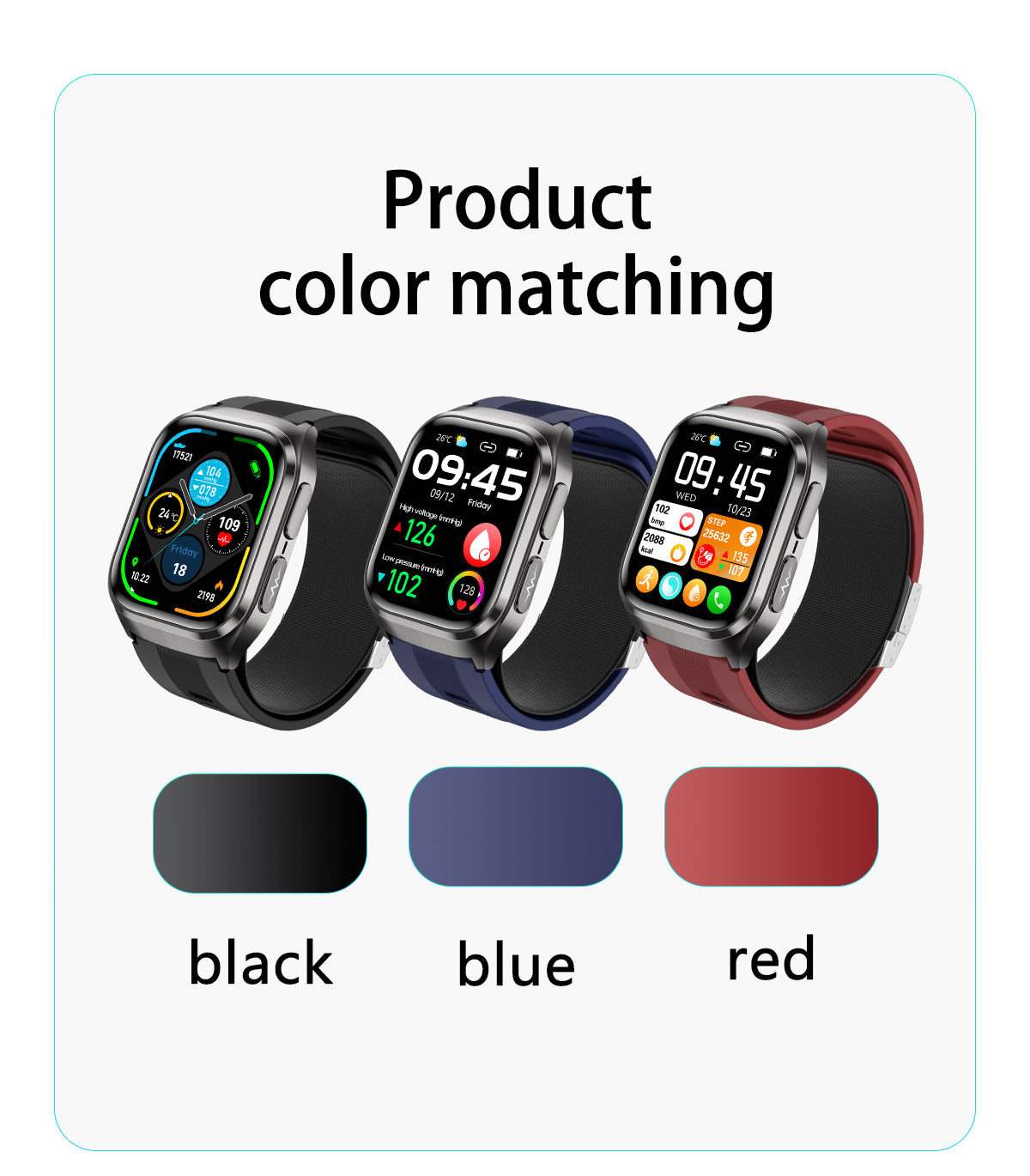 New smartwatch S17 airbag blood pressure monitoring NFC SOS ECG electrocardiogram Sport, blood sugar, uric acid, blood lipid, body temperature, blood oxygen, sleep monitoring, breathing training Lover gift