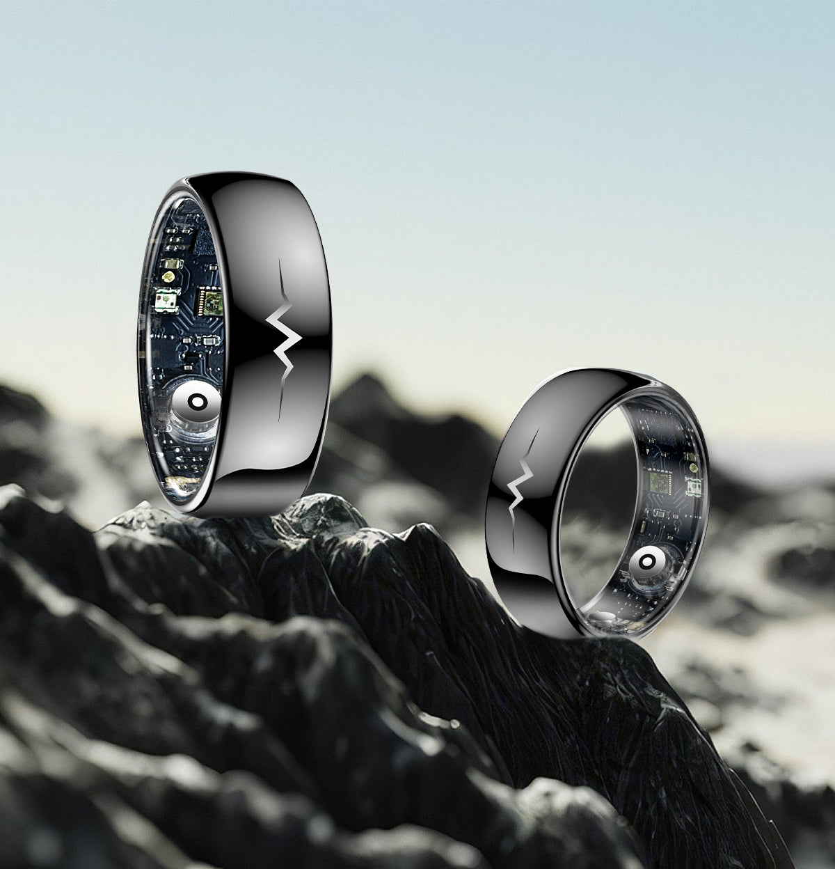 New samrt ring Q520 lover's gift ceramic material heart rate sleep blood sugar exercise monitoring hot sale！
