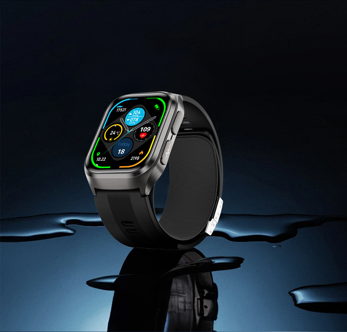 New smartwatch S17 airbag blood pressure monitoring NFC SOS ECG electrocardiogram Sport, blood sugar, uric acid, blood lipid, body temperature, blood oxygen, sleep monitoring, breathing training Lover gift