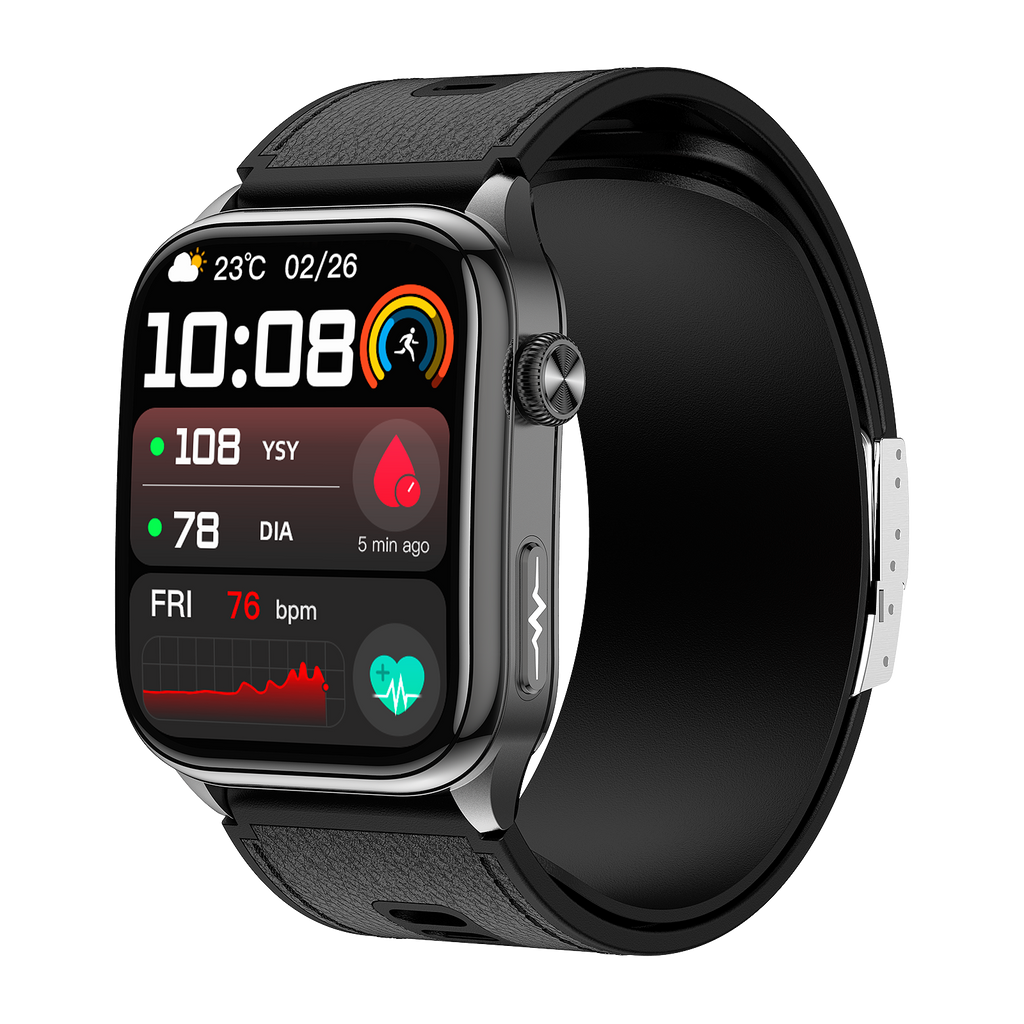 New smartwatch S101 lover's Gift,bluetooth call, health monitoring True blood pressure Air pump Blood glucose NFC ECG SOS