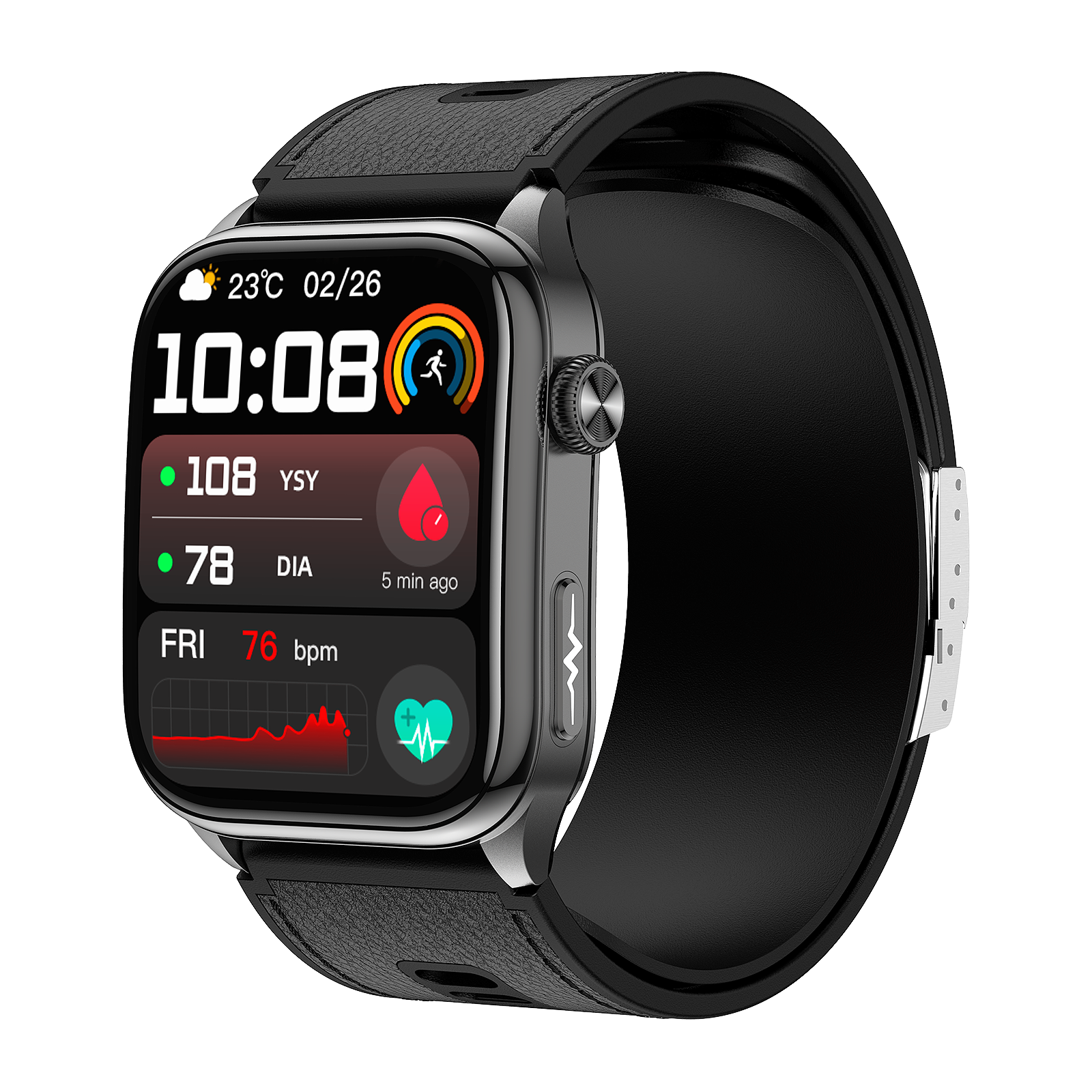 New smartwatch S101 lover's Gift,bluetooth call, health monitoring True blood pressure Air pump Blood glucose NFC ECG SOS