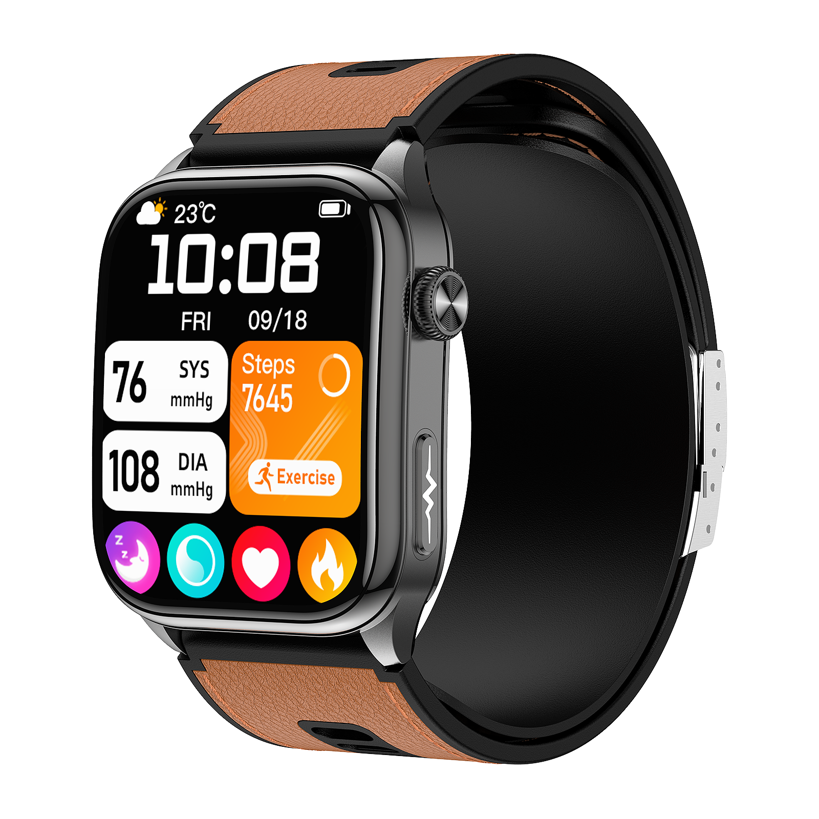 New smartwatch S101 lover's Gift,bluetooth call, health monitoring True blood pressure Air pump Blood glucose NFC ECG SOS