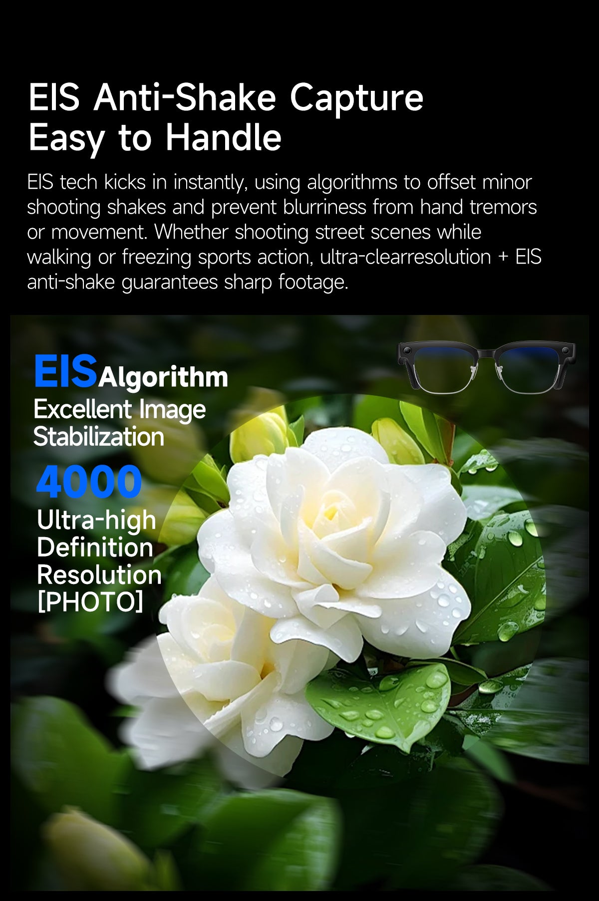 Smart glasses Photography glasses W630 AI translation Wi-Fi slide-to-touch New Fashion Arrivals.