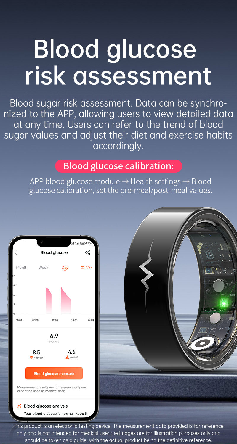 New samrt ring R1005 lover's gift heart rate sleep blood sugar exercise monitoring hot sale！