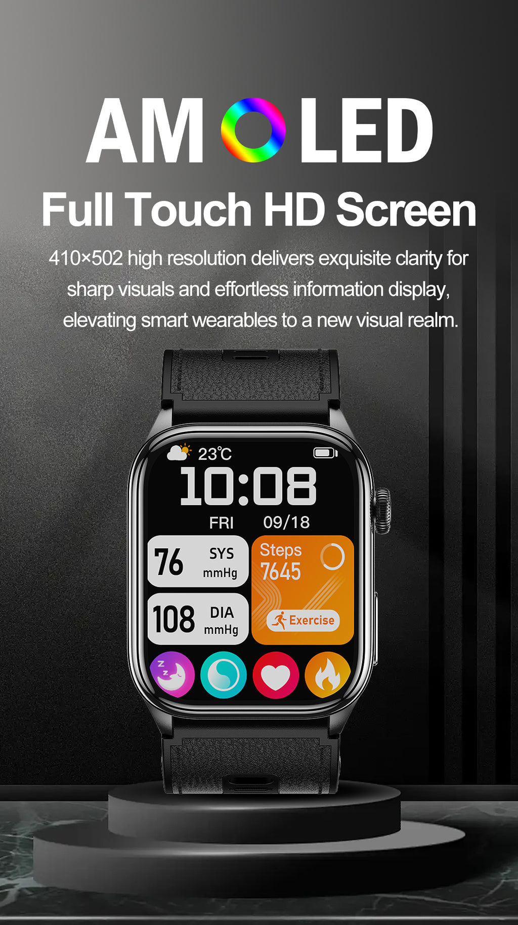 New smartwatch S101 lover's Gift,bluetooth call, health monitoring True blood pressure Air pump Blood glucose NFC ECG SOS