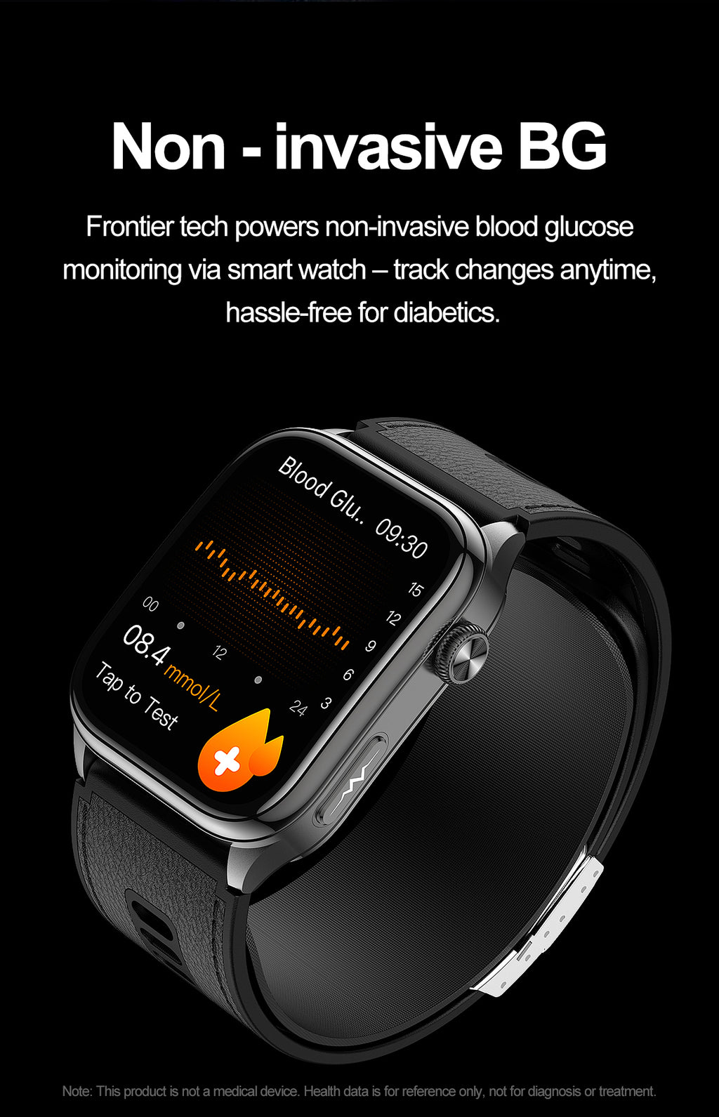New smartwatch S101 lover's Gift,bluetooth call, health monitoring True blood pressure Air pump Blood glucose NFC ECG SOS