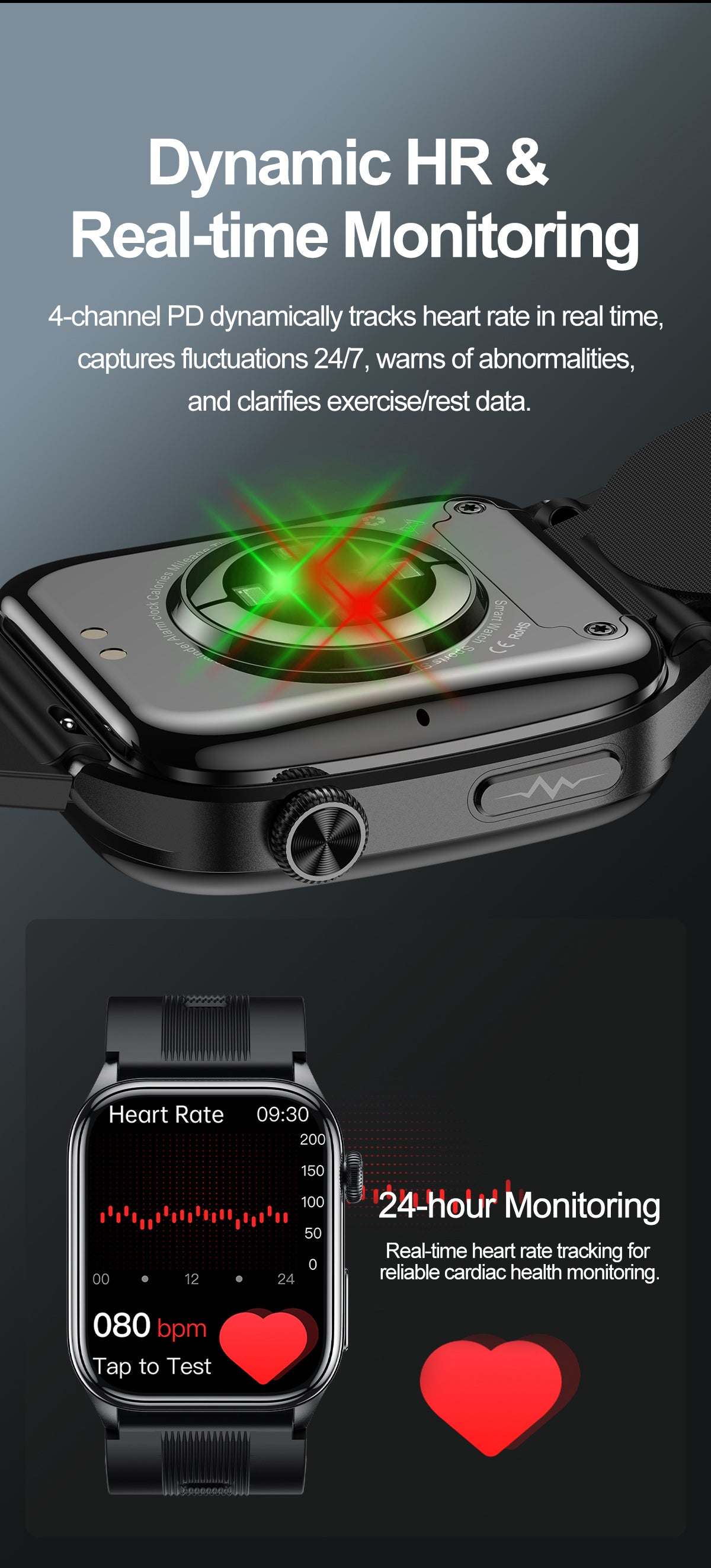 New smartwatch S101 lover's Gift,bluetooth call, health monitoring True blood pressure Air pump Blood glucose NFC ECG SOS