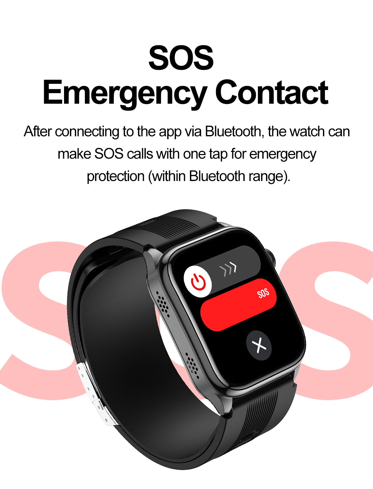 New smartwatch S101 lover's Gift,bluetooth call, health monitoring True blood pressure Air pump Blood glucose NFC ECG SOS