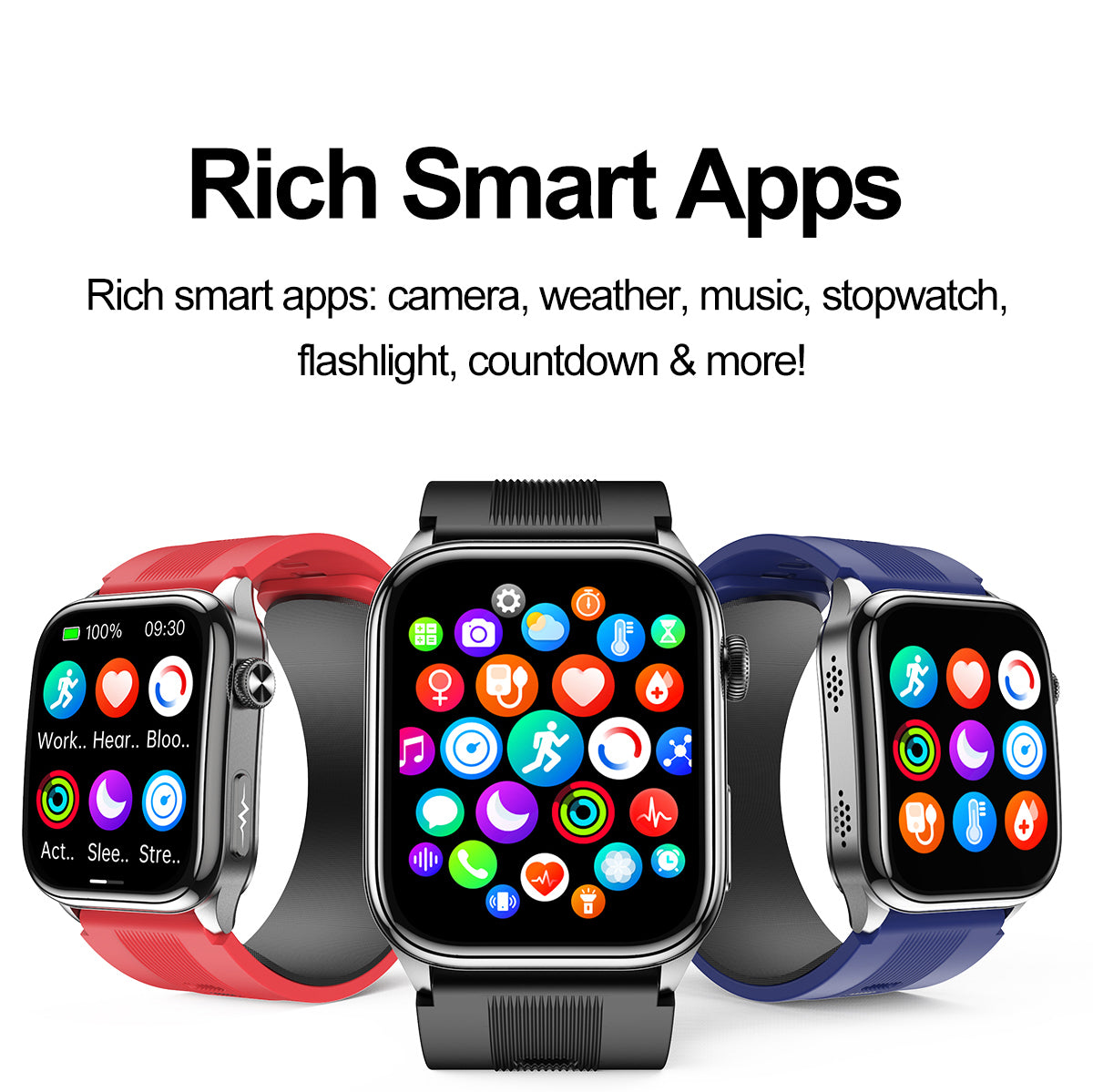 New smartwatch S101 lover's Gift,bluetooth call, health monitoring True blood pressure Air pump Blood glucose NFC ECG SOS