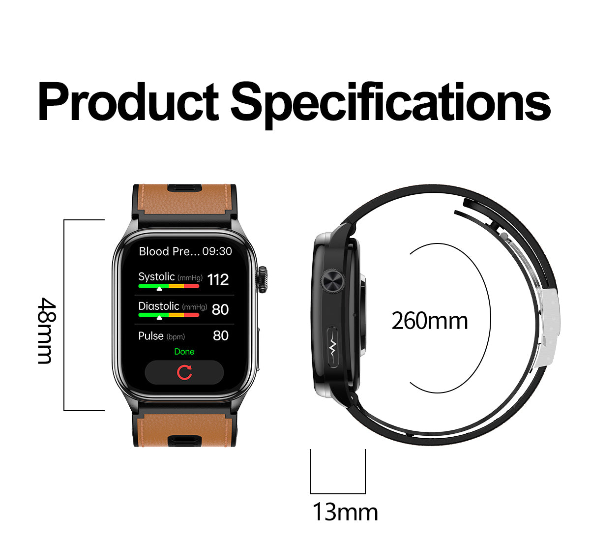 New smartwatch S101 lover's Gift,bluetooth call, health monitoring True blood pressure Air pump Blood glucose NFC ECG SOS