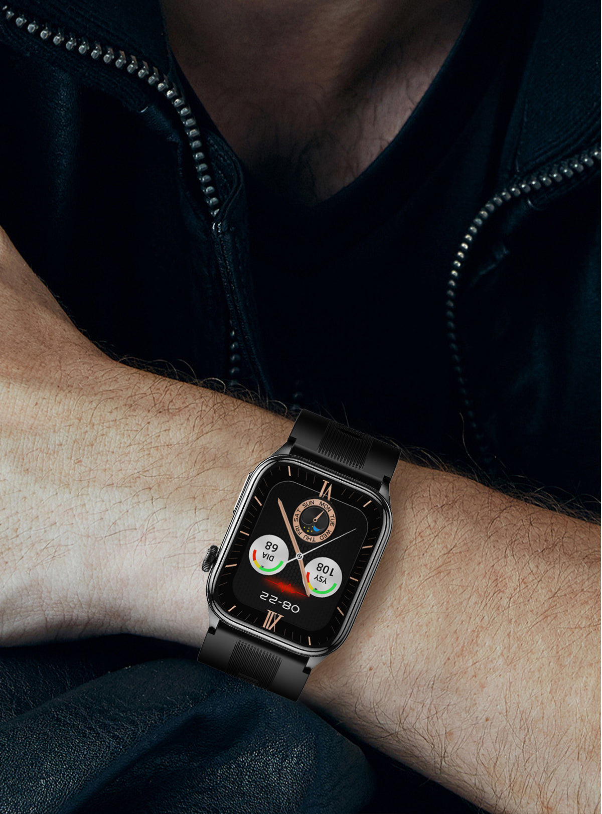 New smartwatch S101 lover's Gift,bluetooth call, health monitoring True blood pressure Air pump Blood glucose NFC ECG SOS