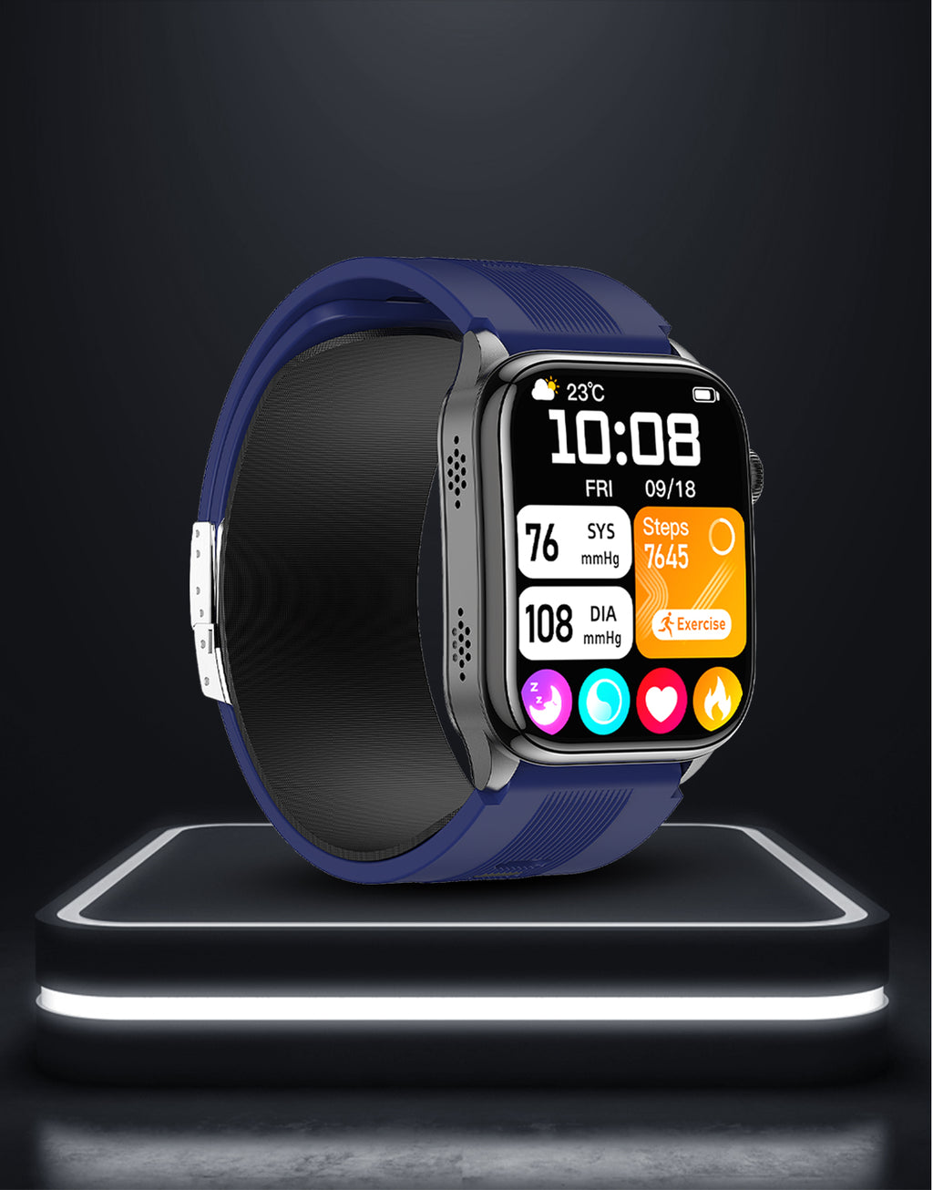 New smartwatch S101 lover's Gift,bluetooth call, health monitoring True blood pressure Air pump Blood glucose NFC ECG SOS