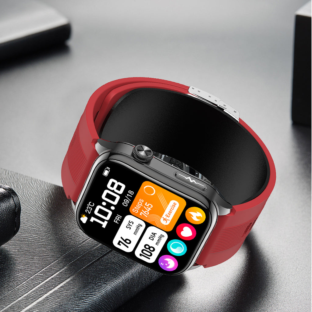 New smartwatch S101 lover's Gift,bluetooth call, health monitoring True blood pressure Air pump Blood glucose NFC ECG SOS