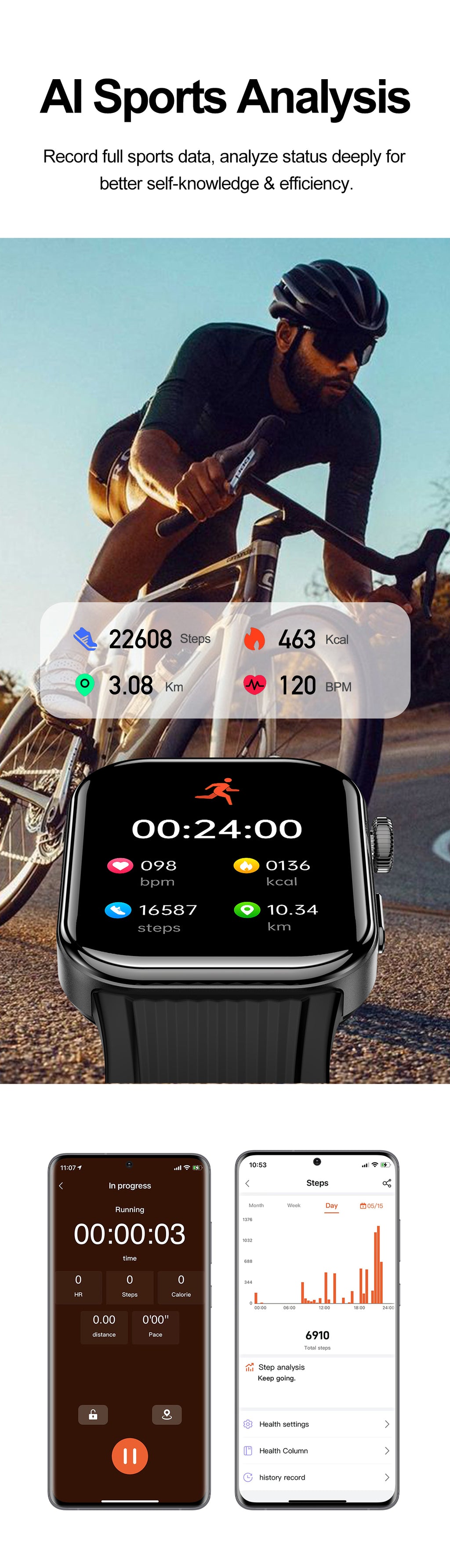 New smartwatch S191 Air pump+airbag type true blood pressure accurate test,Bluetooth call,ECG electrocardiogram,blood sugar, uric acid, blood lipid, body temperature, blood oxygen, sleep monitoring, breathing training.