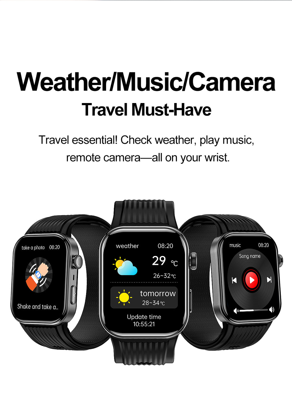New smartwatch S191 Air pump+airbag type true blood pressure accurate test,Bluetooth call,ECG electrocardiogram,blood sugar, uric acid, blood lipid, body temperature, blood oxygen, sleep monitoring, breathing training.