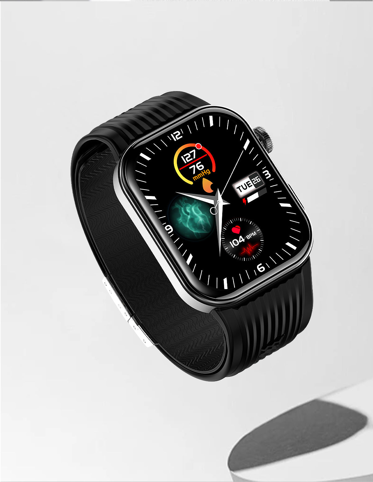 New smartwatch S191 Air pump+airbag type true blood pressure accurate test,Bluetooth call,ECG electrocardiogram,blood sugar, uric acid, blood lipid, body temperature, blood oxygen, sleep monitoring, breathing training.