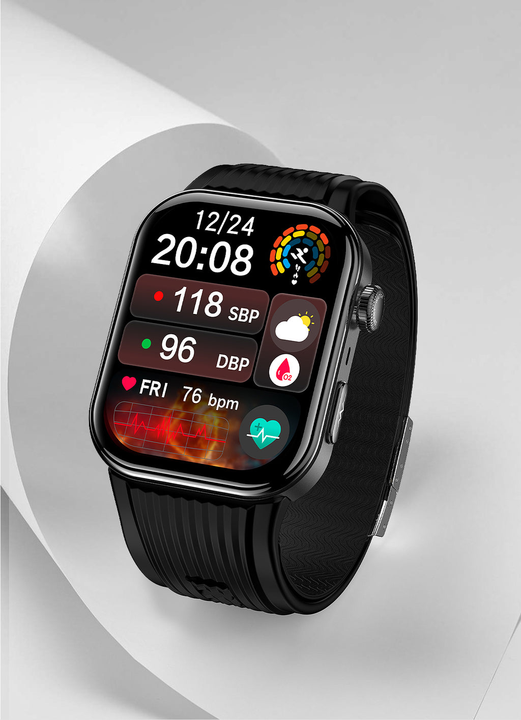 New smartwatch S191 Air pump+airbag type true blood pressure accurate test,Bluetooth call,ECG electrocardiogram,blood sugar, uric acid, blood lipid, body temperature, blood oxygen, sleep monitoring, breathing training.